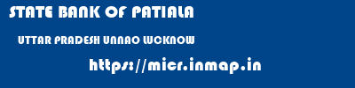 STATE BANK OF PATIALA  UTTAR PRADESH UNNAO LUCKNOW   micr code